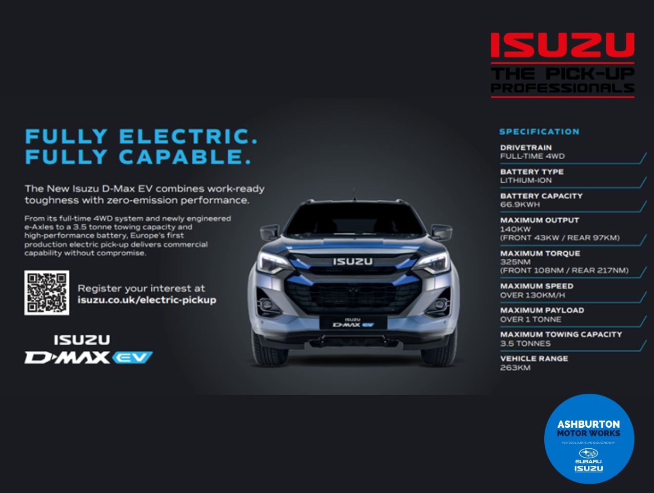 THE NEW ISUZU EV D-MAX RANGE